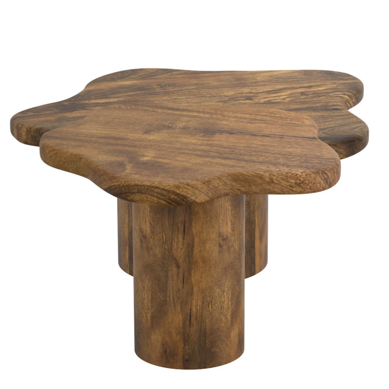 Jaquane Solid Wood Coffee Table, Brown