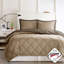 Ensemble d'édredon réversible en duvet synthétique matelassé double / grand 3M Scotchgard-119922271-119922273