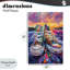 Plaque murale Vibrant Sneakers at Sunset, design par Creative Studio-676026330