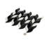 Noir Luxe 10 x 12 Eastern Black, Thassos, Basalt Marble Polished Tile (4.07 Sq Ft/Case) - 5 Pack