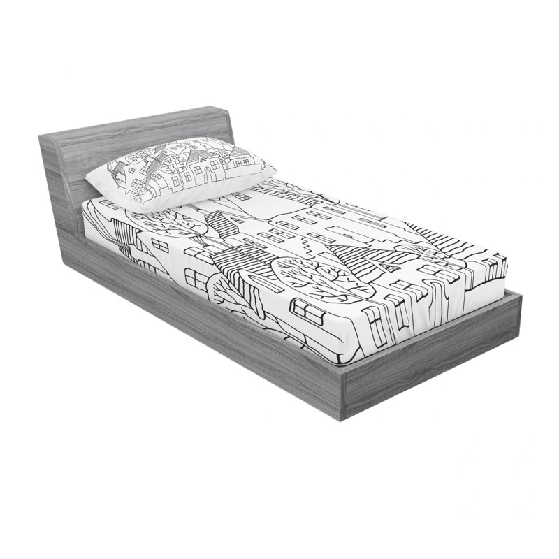 Microfiber Sheet Set, Twin XL Sheet Set with Fitted Sheet