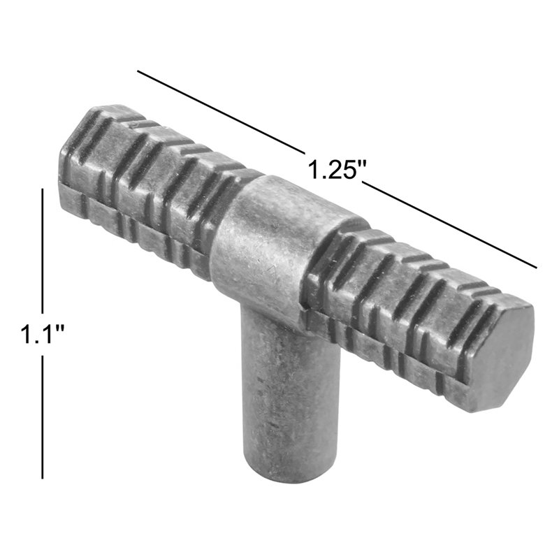 5/4" Length Bar Knob Multipack, Antique Brass