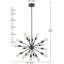 Lustre sphérique à 18 lumières Kristoff-640657036
