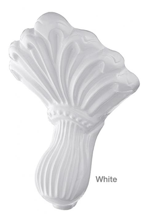 Kristin 61" Freestanding Soaking Cast Iron Bathtub, White, White Interior with White Exterior