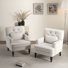 Arnice 29" W Button Tufted Upholstered Club Chair with Nailhead Trim