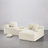 Boneless Upholstered Compression Faux Rabbit Fur Flannel Modular Oversized Sleeper Sofa with Pillows No Assembly Required-1346437169