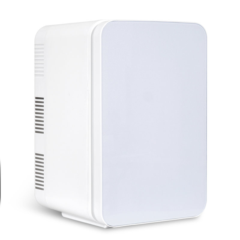 PULUOMIS Mini Fridge 10m³ L Mini Fridge with Freezer, White