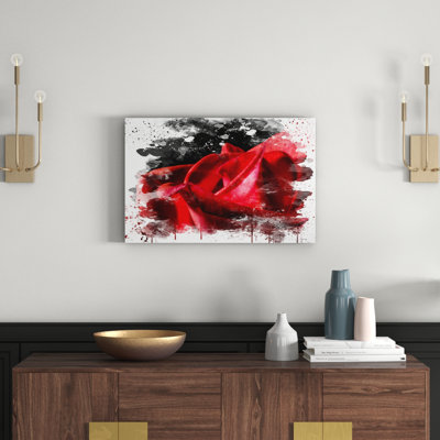 Flower Red Rose - Wall Art