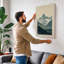 Alpine Wilderness Japandi - Wrapped Canvas-376421452-376421453