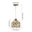 1 - Light Gold Dome Pendant