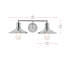 Éclairage pour salle de bain 3 lumières à intensité variable Elborough-1204958123-1123963125-1204958120