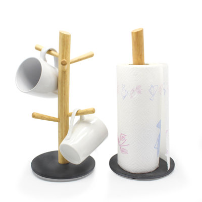 Wood Paper Towel Holder
