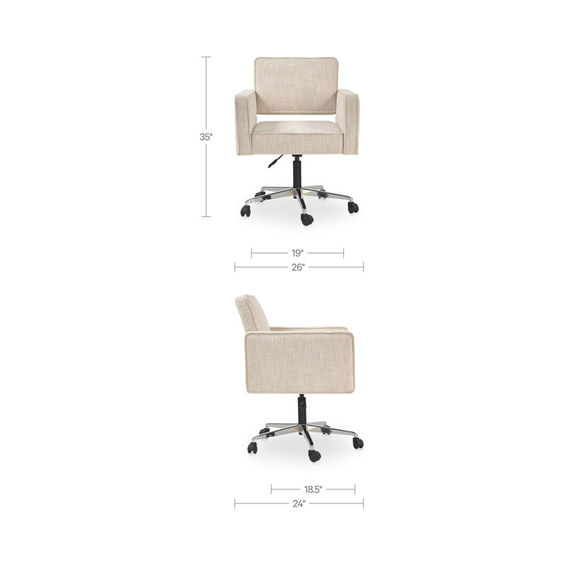 Chaise de bureau Harris avoine, Beige