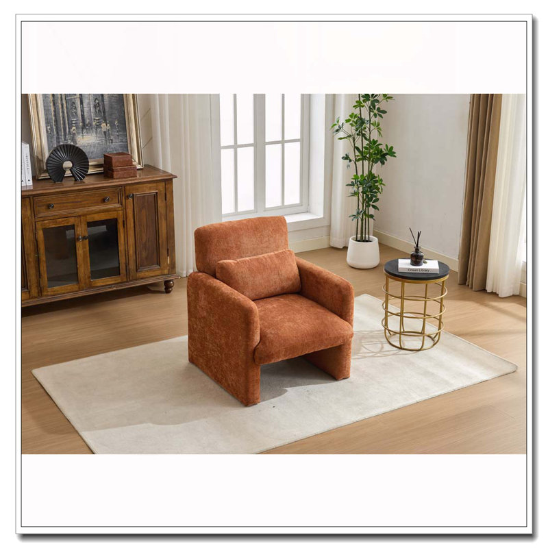 Chaise d'appoint moderne, Orange
