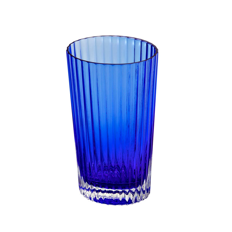Missoni Missoni Water Glasses NASTRI Set of 6 9.8 oz, H 4.75 in, Blue