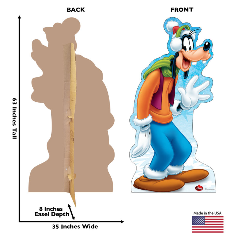 67'' Goofy Holiday Disney Cardboard Standup