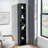8-Tier Media Tower Rack, Cd Dvd Slim Storage Cabinet With Adjustable Shelves, Tall Narrow Bookcase, Display Bookshelf-729030029