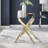 Lenworth Luxury Rectangular Dining Table in Glass and Chrome Metal - Modern Statement Design-57936302