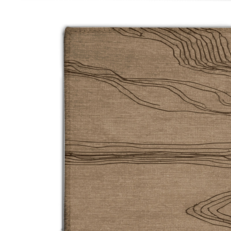 Tapis turc intérieur / extérieur beige, Rectangulaire 2 pi x 3 pi