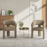 48 cm H Chenille Low Back Armchair