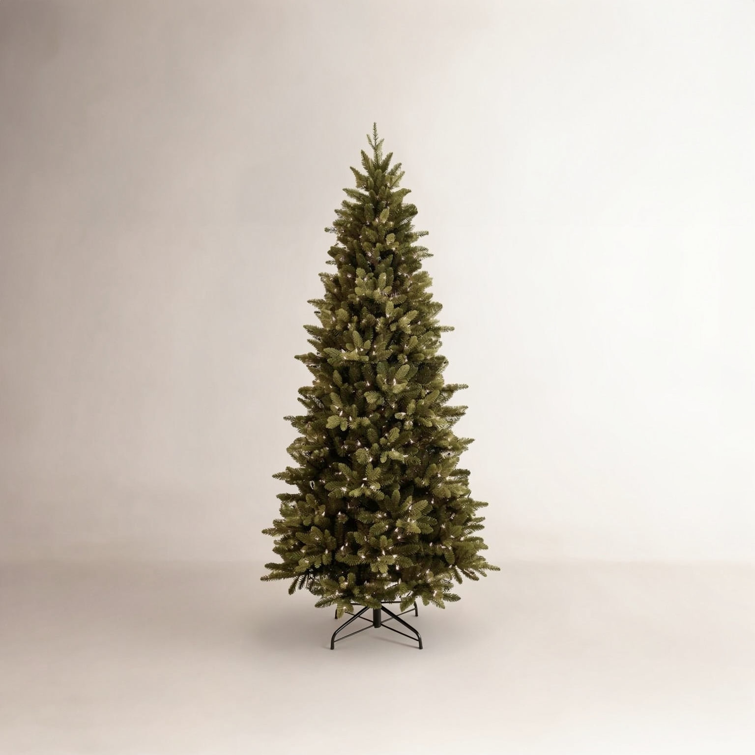 Lighted Artificial Spruce Christmas Tree, 6.5' H