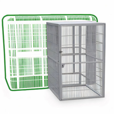 Chrisy 71'' Iron Flat Top Floor Side Door for WI8662 Aviary- Side Door Only & does not include aviary