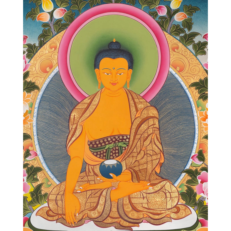Bouddha Shakyamuni Thangka (Thangka sans brocart)