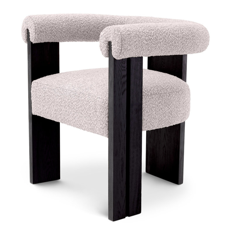 Fauteuil Percy, Bouclé gris