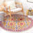 Bobbi-Jane Hand Tufted Wool/Cotton Geometric Rug in Red/Yellow-826788272