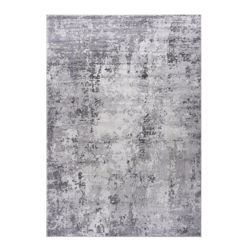 Grey 8X10 Area Rug - Stain , Non-Shedding For Nursery, Entryway, Bedroom Stylish Non-Shedding, Home Office, Fashionable