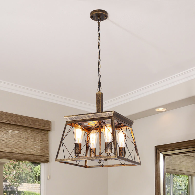 4 - Light Bronze Lantern Pendant