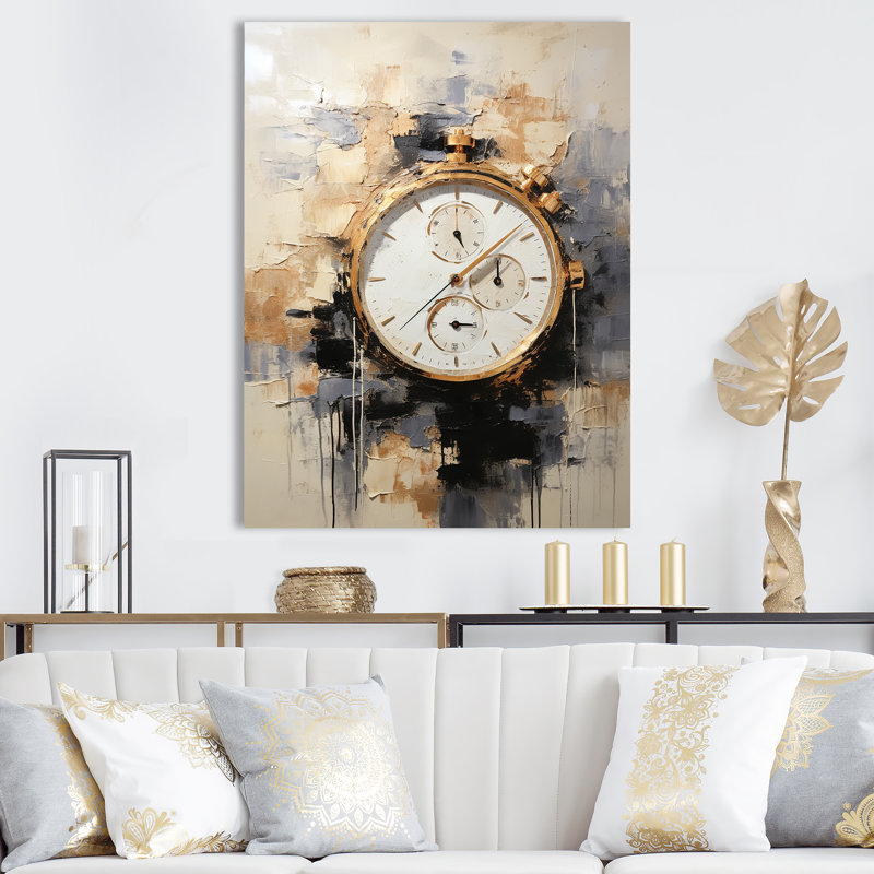 Minimalisme montre de luxe IV sur toile, H 40 po x l 30 po x P 1,5 po, Toile tendue