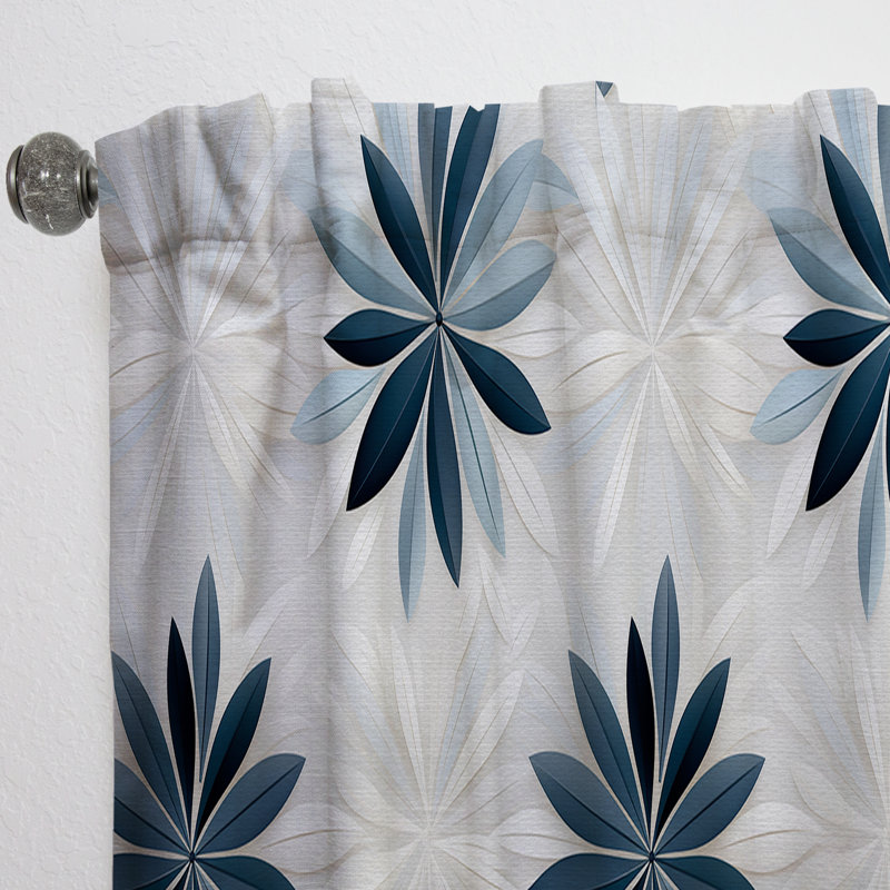 Nordic Tranquility Blackout Single Curtain Panel, 52" W x 120" L