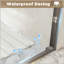 Porte de douche double 44-48 x 72 - Finition nickel brossé