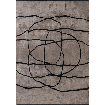 Cercle ondulé moderne et abstrait
