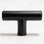 Paquet de 10 boutons d'armoire noir mat, poignées de tiroir à un trou en acier inoxydable pour armoires de cuisine et commodes, quincaillerie à bord arrondi de 2 pouces avec installation facile-126070561