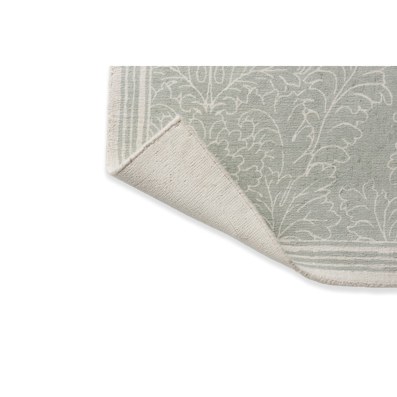 Tapis rectangulaire gris en coton tissé à la main, Rectangle 6 pi 7 po x 9 pi 2 po