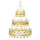 Venetian 24 - Light Candle Style Tiered Chandelier