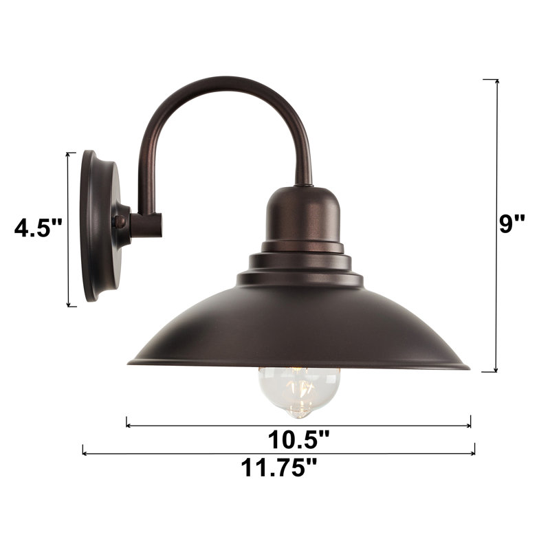 Indoor Outdoor Wall Light, Oil Rubbed Bronze