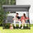 Fassold Outdoor Patio Swing Chair for 3 People, with Removable Cushion and Convertible Canopy-837360192