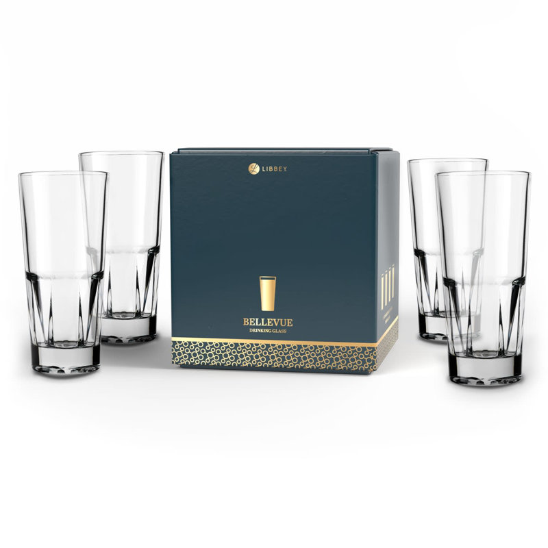 Verre empilable Libbey Bellevue, 12,5 onces, ensemble de 4