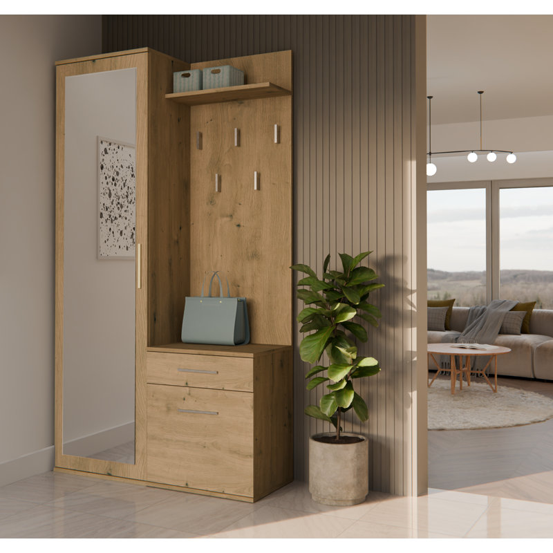1 Door Laminate Wardrobe, Artisan