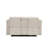 Galya Light Gray Chenille Motion Loveseat W/Console
