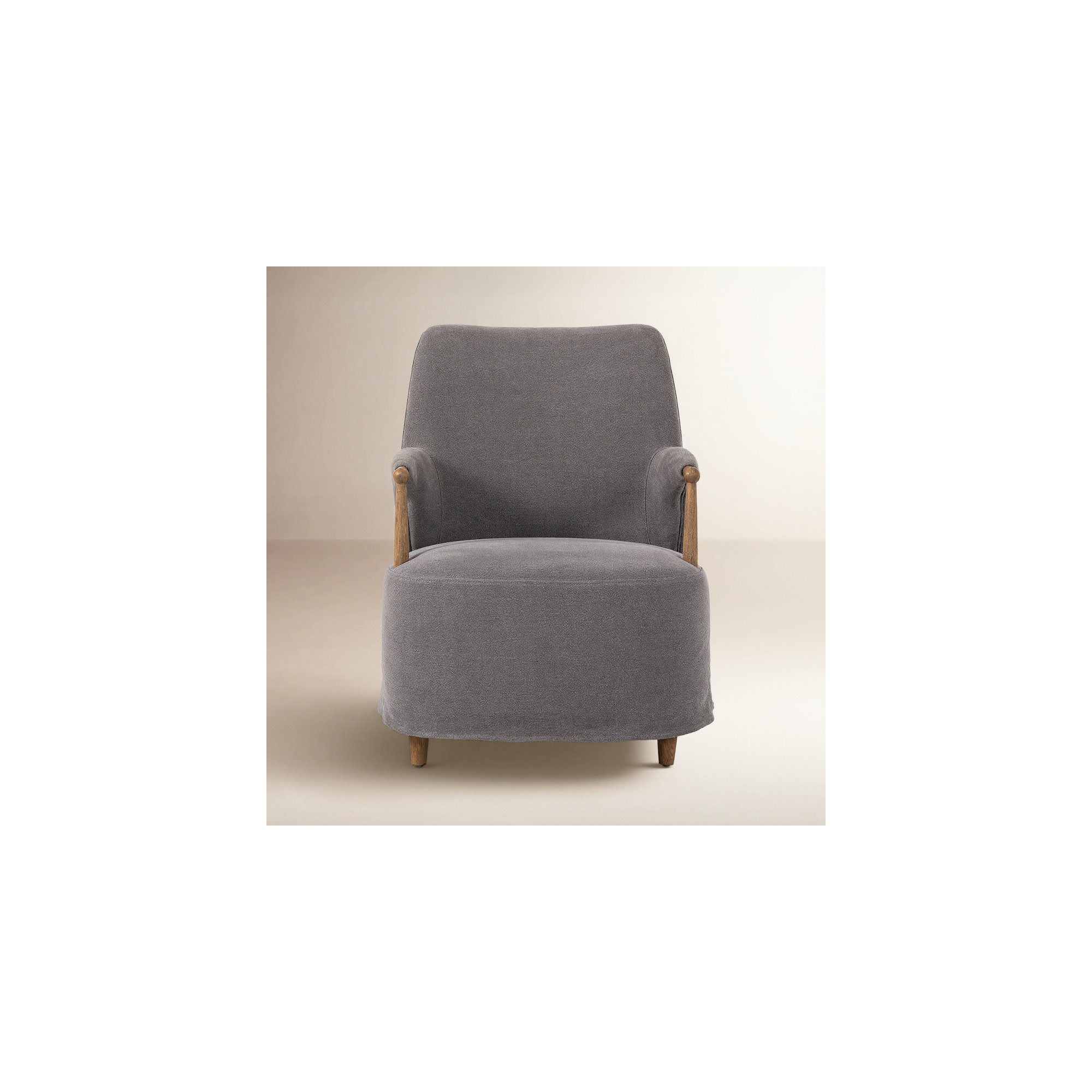 Brently Accent Chair, Broadway Denim Linen