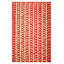 Kilim rouge Ankara 6 pi 6 po x 9 pi 7 po
