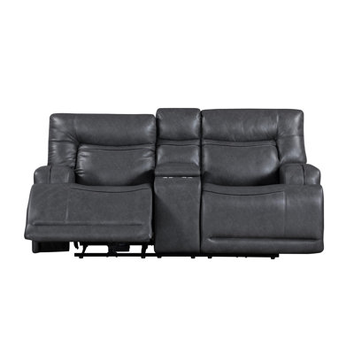 Tito Power Reclining Loveseat, Gray, 80 Inch, Cupholders, USB Port