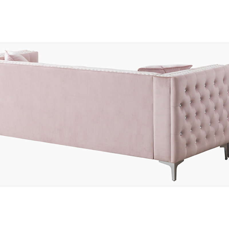 Méridienne Paige G824B-SC, rose