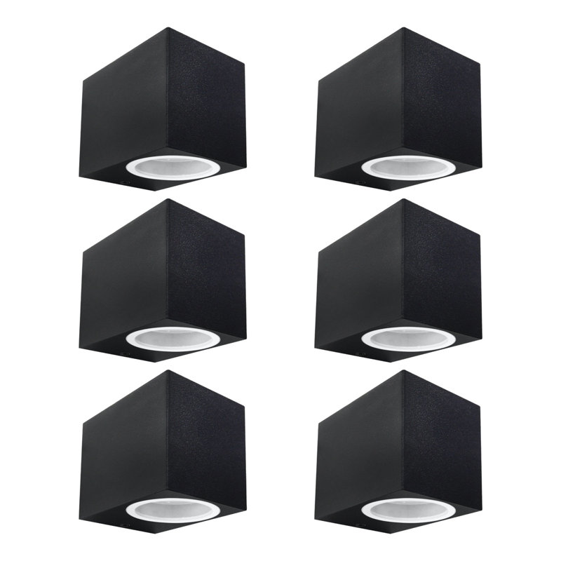 Brynulf Black 8cm H Outdoor Bulkhead Light, Black 