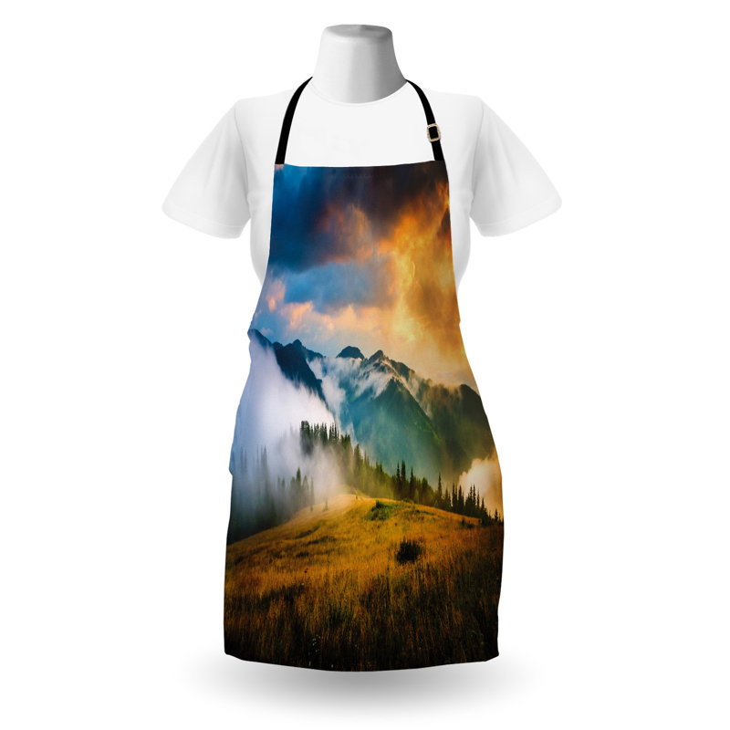 No Pattern Bib Apron