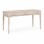 Bureau d'écriture Mid-Century moderne en bois massif 60 po avec 2 tiroirs et plateau à clavier rabattable Harper